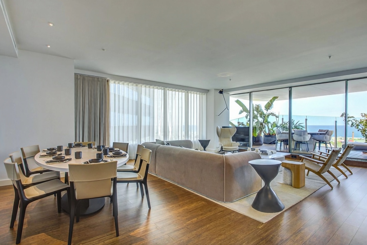 Wohnung in erste Strandlinie in Barcelona — Wohnzimmer