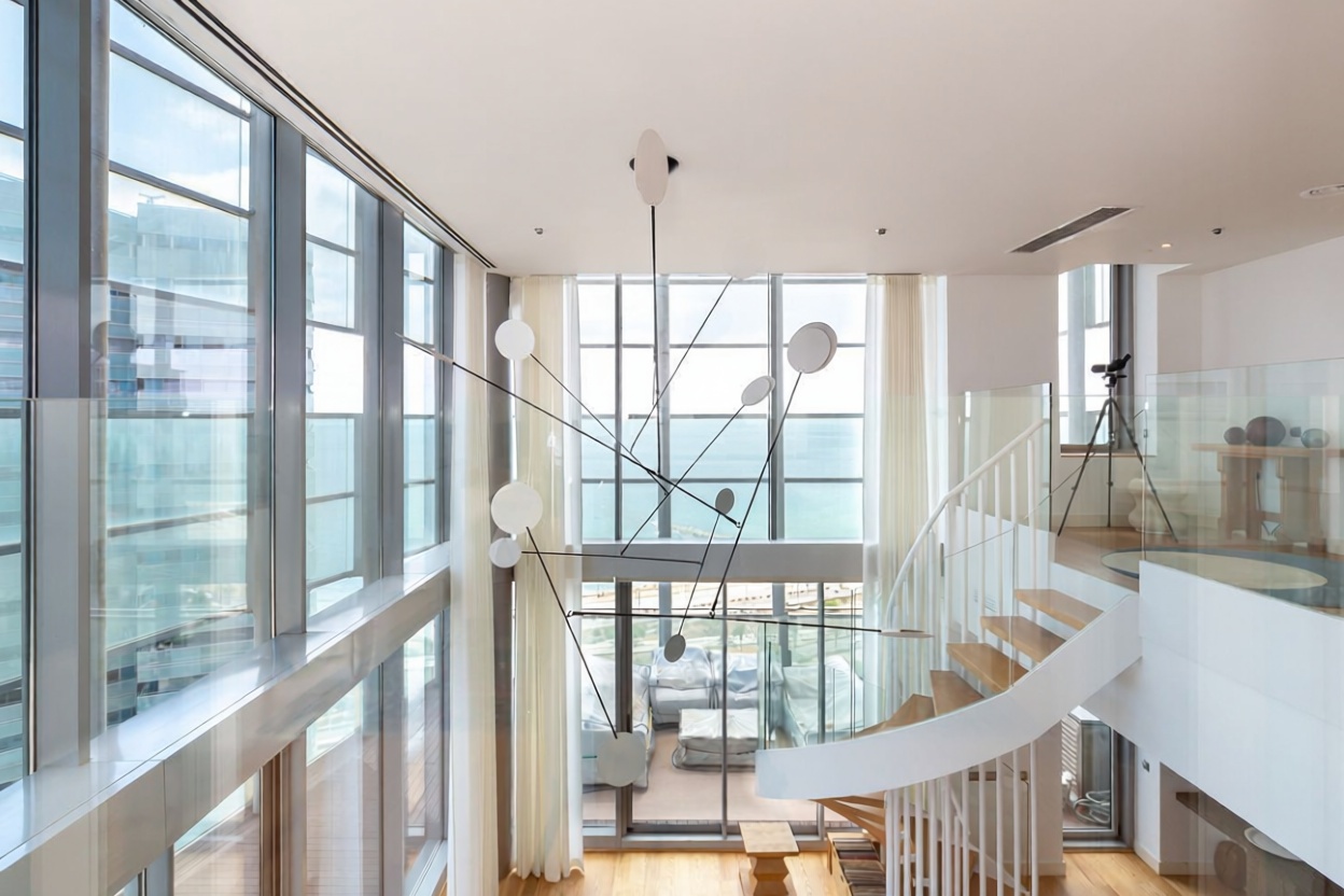 Duplex in erste Strandlinie in Barcelona — Schlafzimmer
