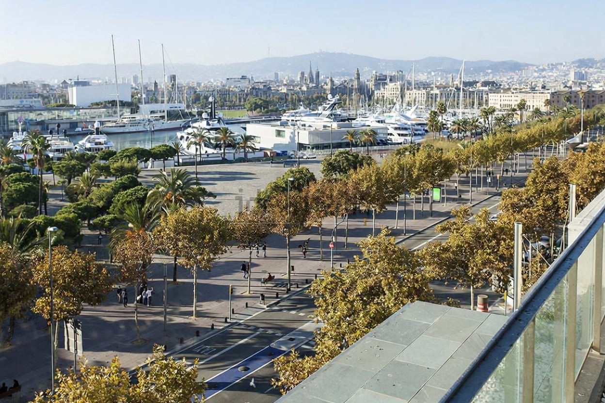 Dachgeschosswohnung zum Verkauf in erster Meereslinie in Barcelona — Meerblick