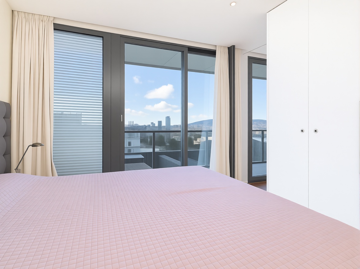 Dachgeschosswohnung zum Verkauf in erster Meereslinie in Barcelona — Schlafzimmer