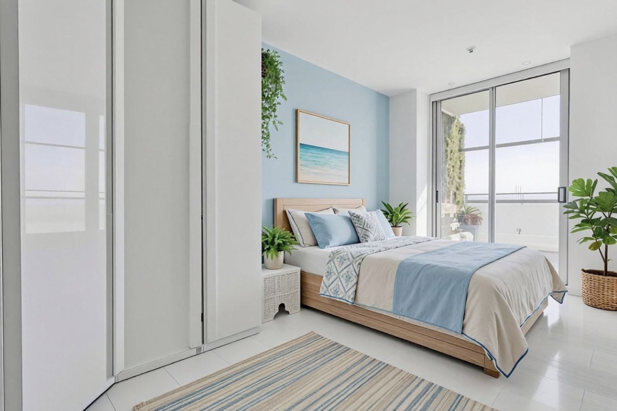 Piso en venta en primera línea de playa en Barcelona — Dormitorio