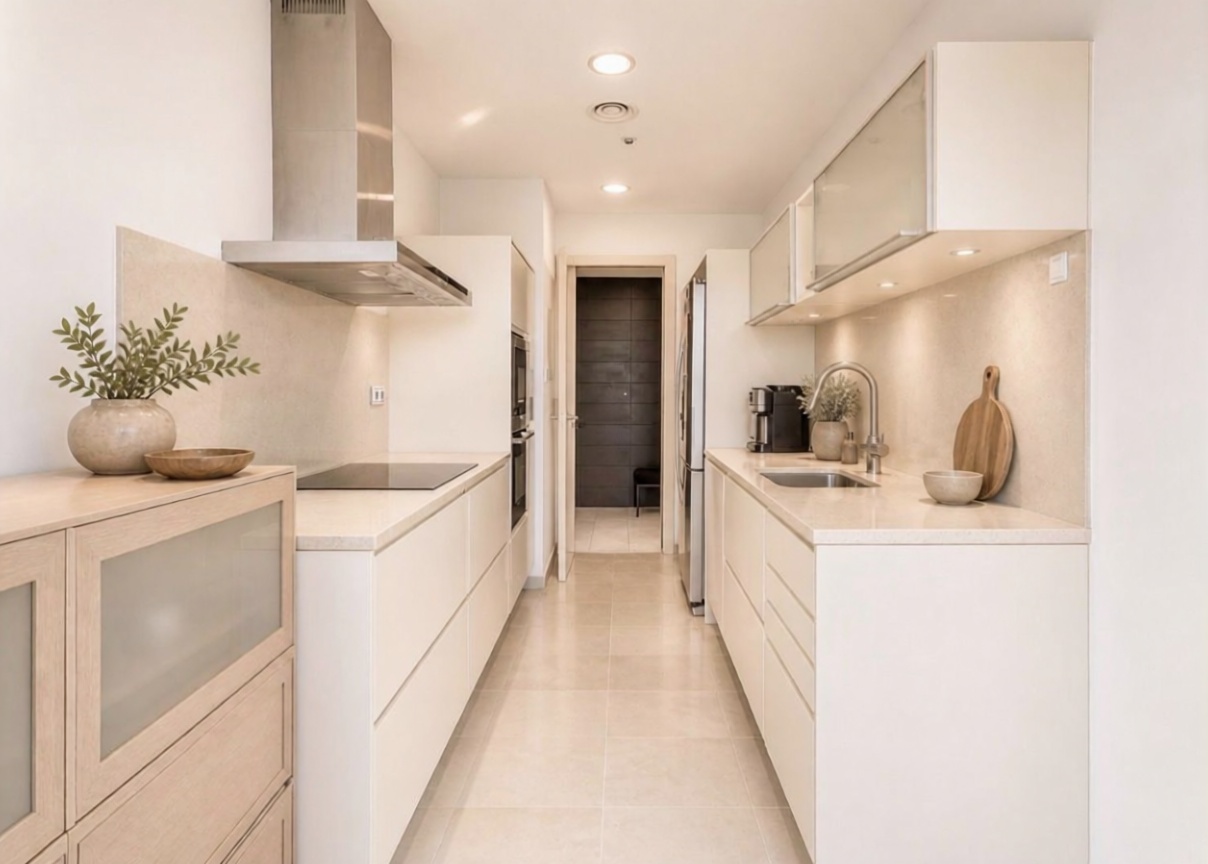 Piso en venta en primera línea de playa en Barcelona — Cocina