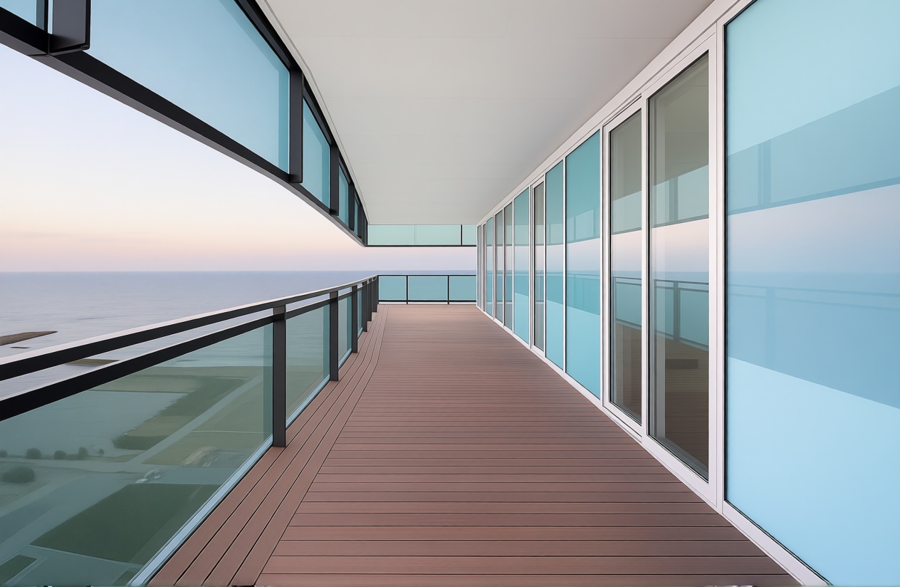 Flat for sale frontline beach in Barcelona — Sea terrace