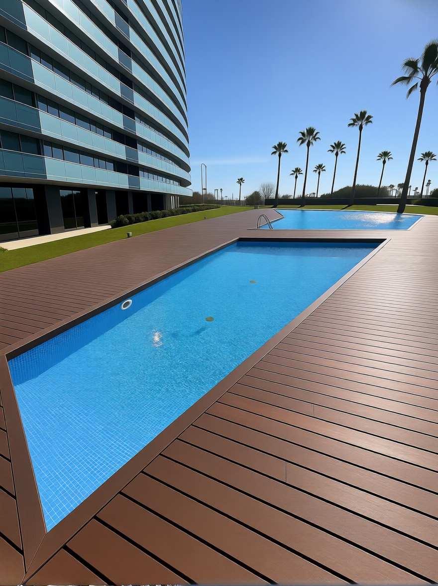 Flat for sale frontline beach in Barcelona — Pool
