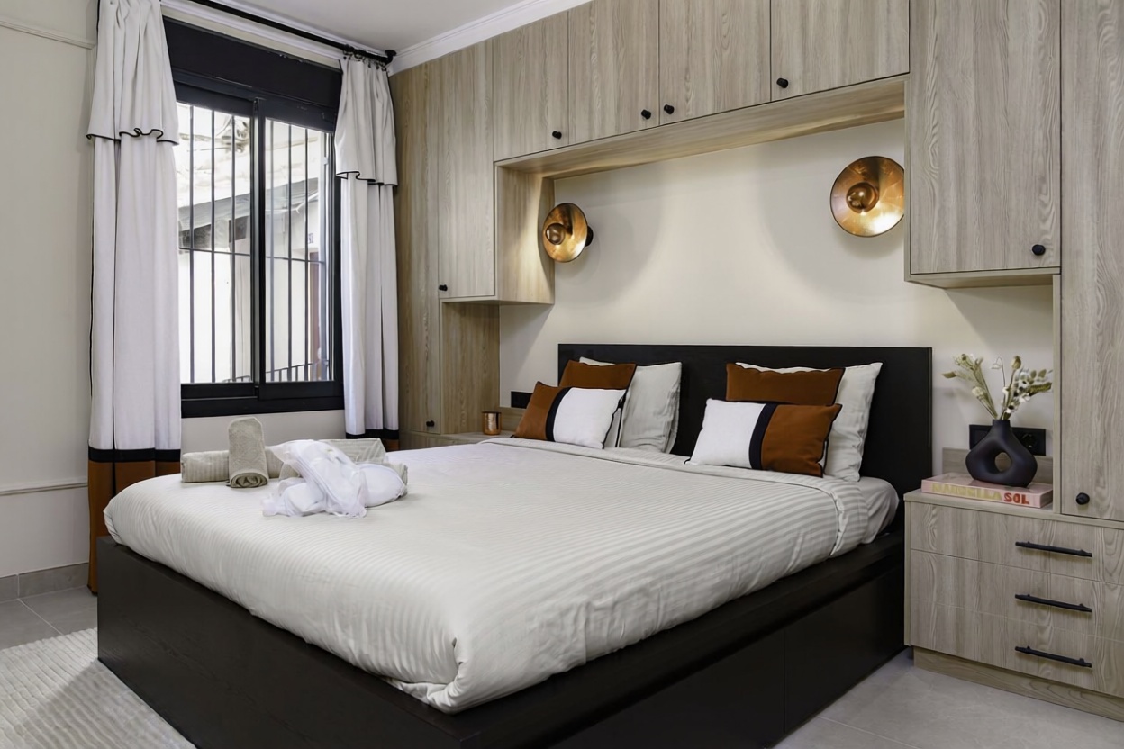 Appartement en première ligne de plage à Marbella — Chambre