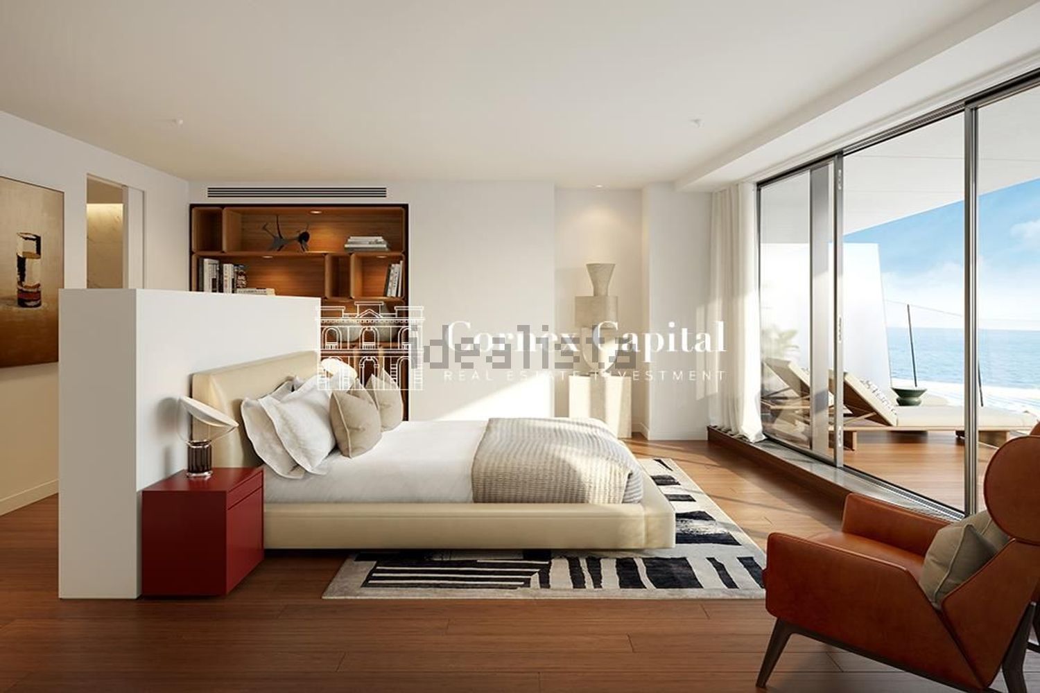 Piso en venta en primera línea de playa en Barcelona — Terraza mar