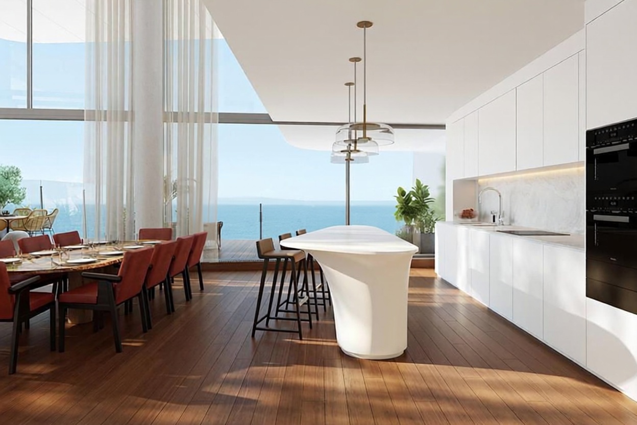 Piso en venta en primera línea de playa en Barcelona — Cocina