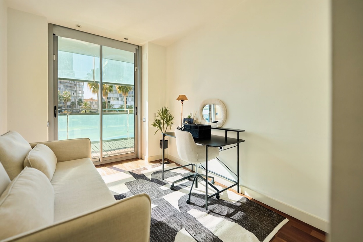 Wohnung in erste Strandlinie in Barcelona — Schlafzimmer