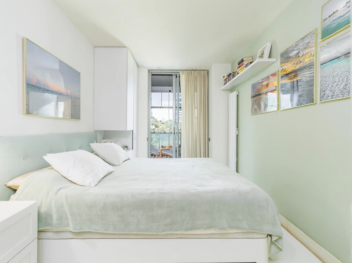 Wohnung in erste Strandlinie in Barcelona — Schlafzimmer