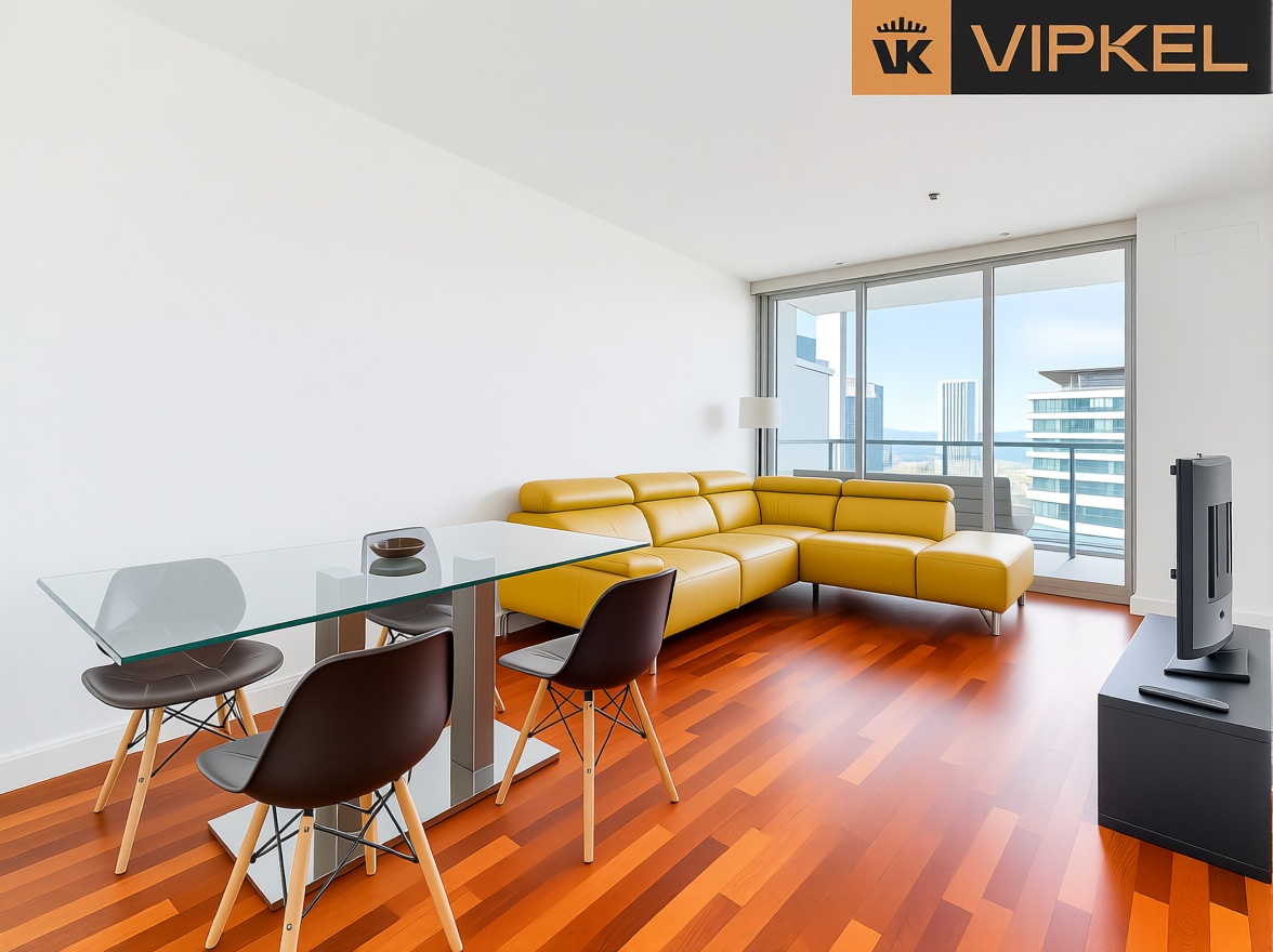 Flat for sale frontline beach in Barcelona — Living room