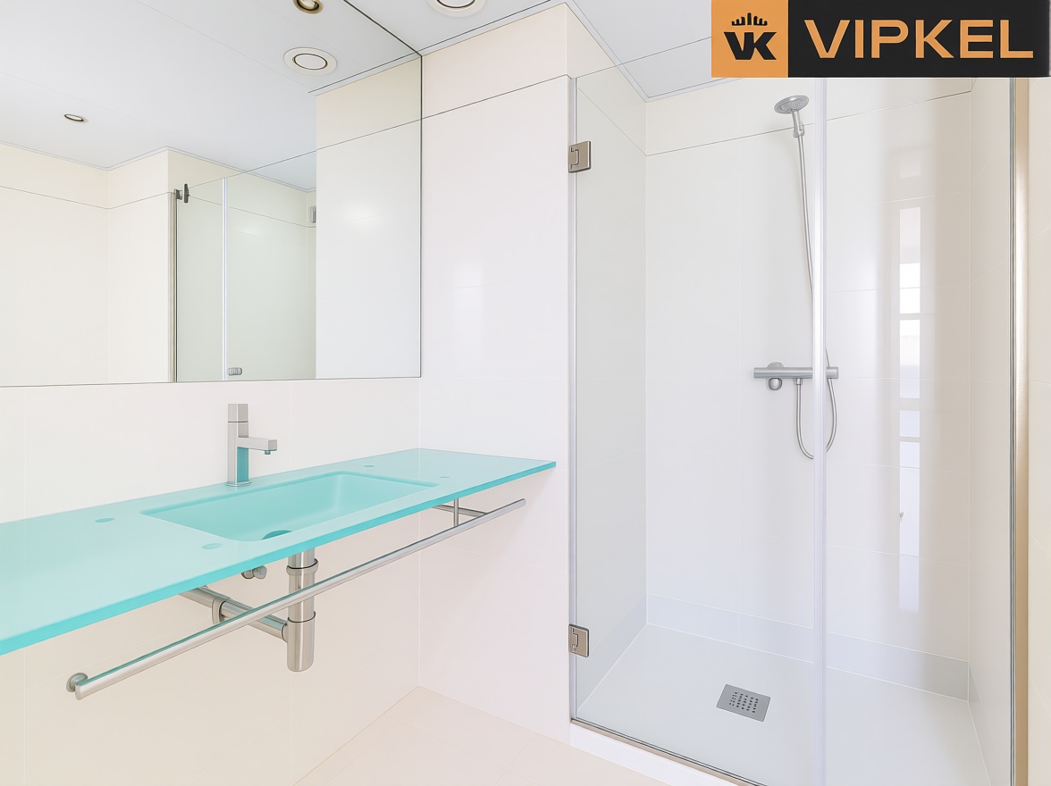 Flat for sale frontline beach in Barcelona — Bathroom