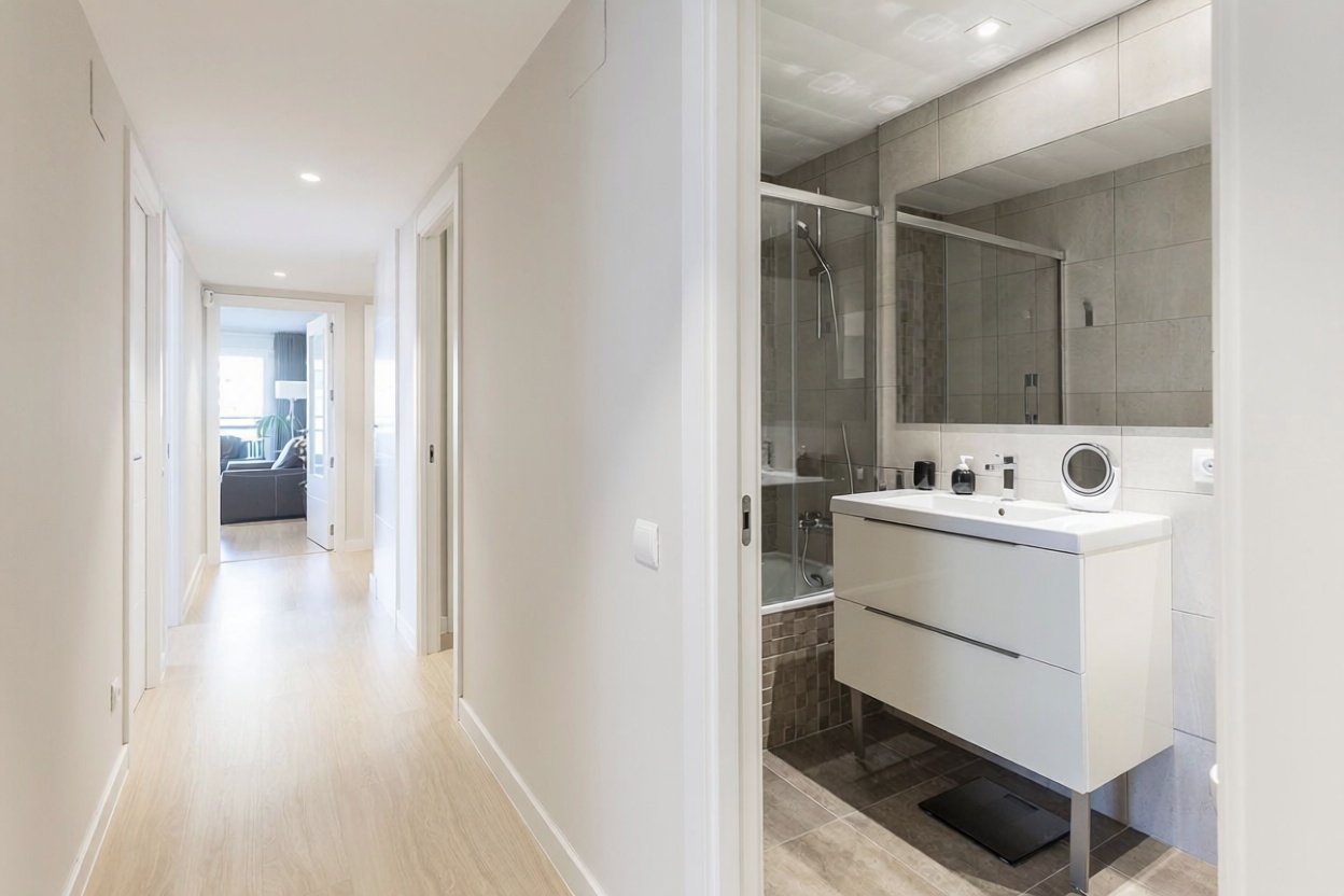 Piso en venta en primera línea de playa en Barcelona — Dormitorio