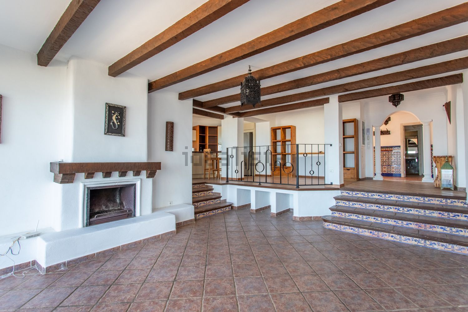 Chalet with direct beach access in Manilva — Living room