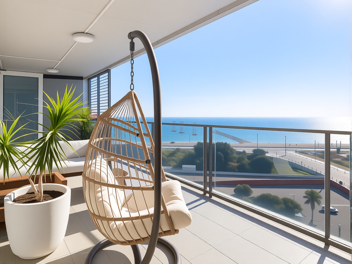 Piso en venta en primera línea de playa en Barcelona — Terraza mar