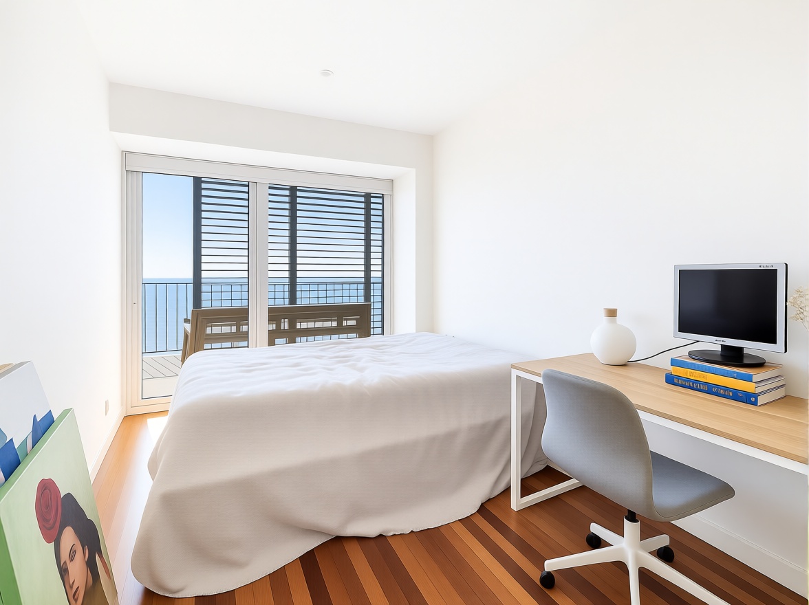 Piso en venta en primera línea de playa en Barcelona — Dormitorio