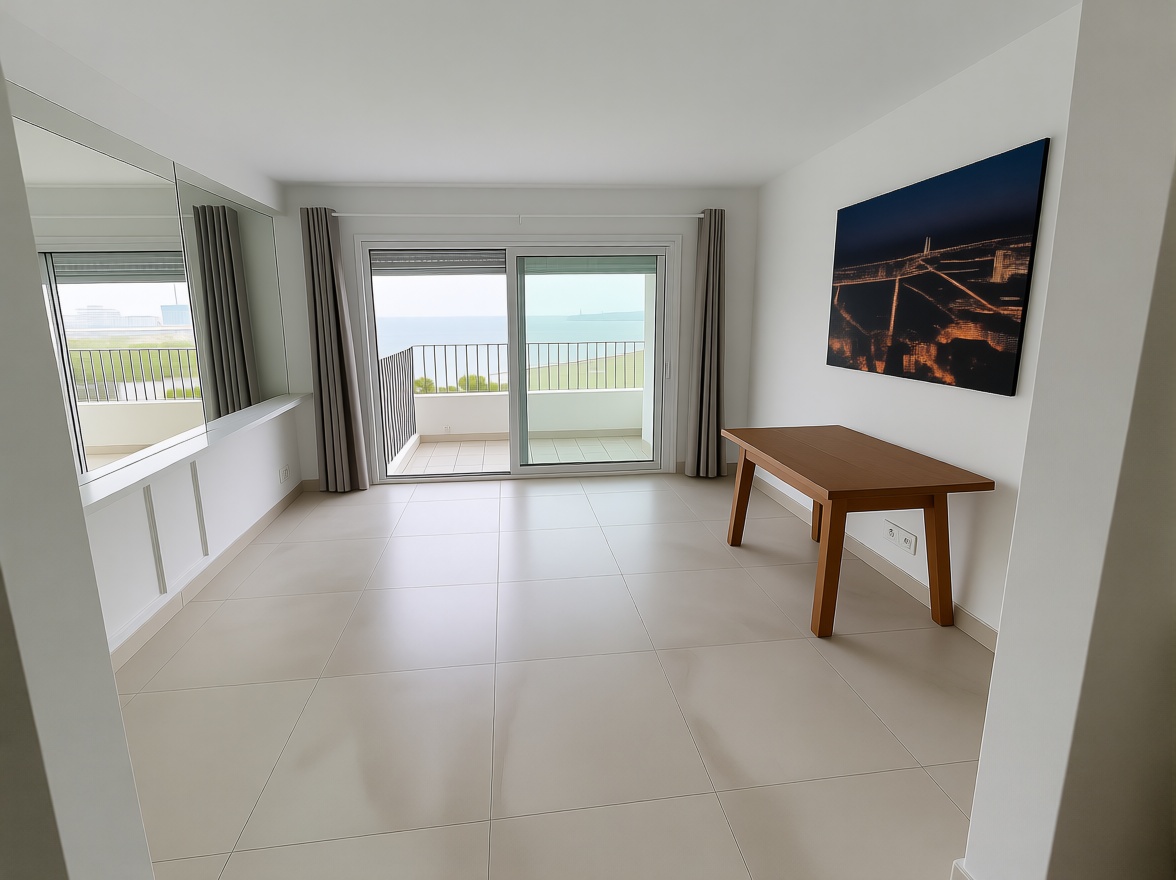 Flat for sale frontline beach in Barcelona — Living room