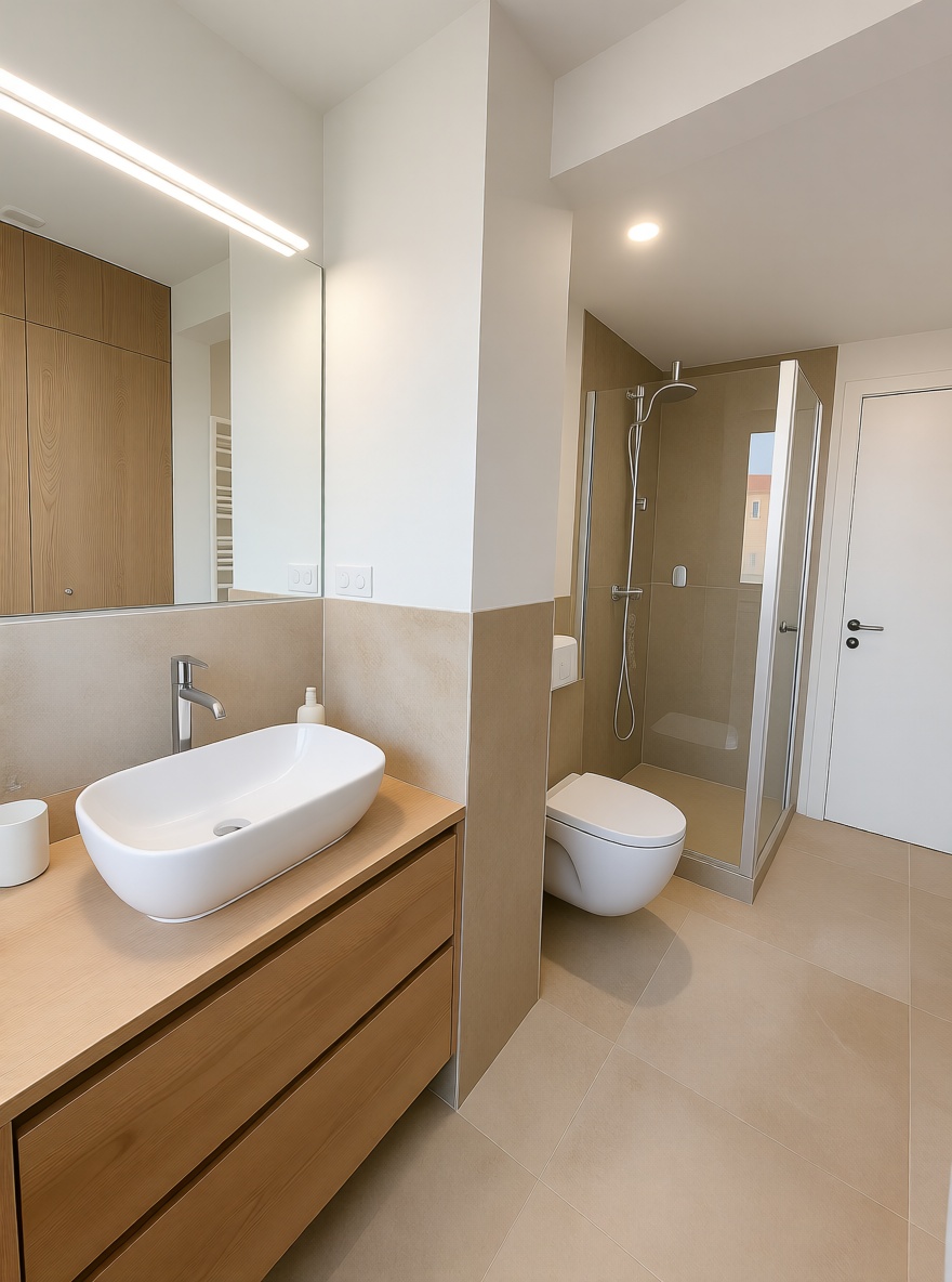 Wohnung zum Verkauf in direkter Strandlage in Ciutadella — Bad