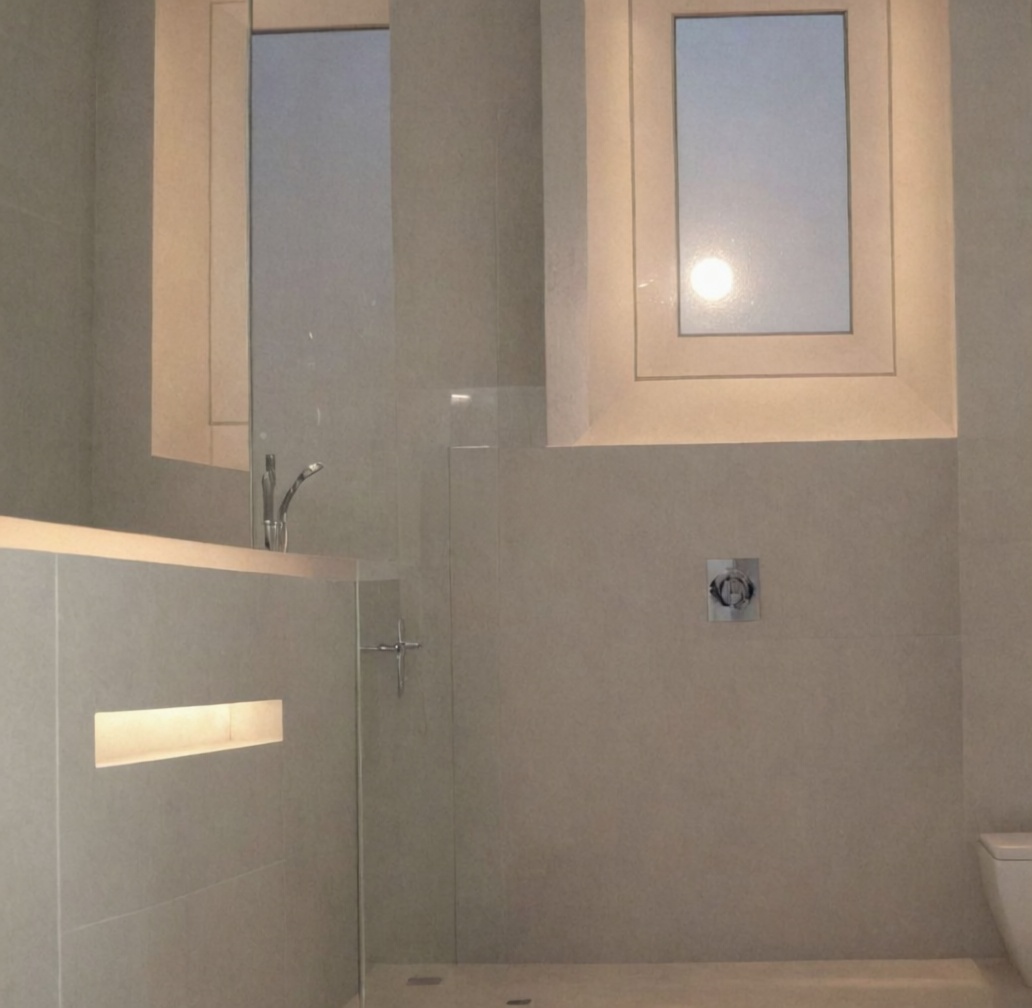 Flat for sale frontline beach in Barcelona — Bathroom