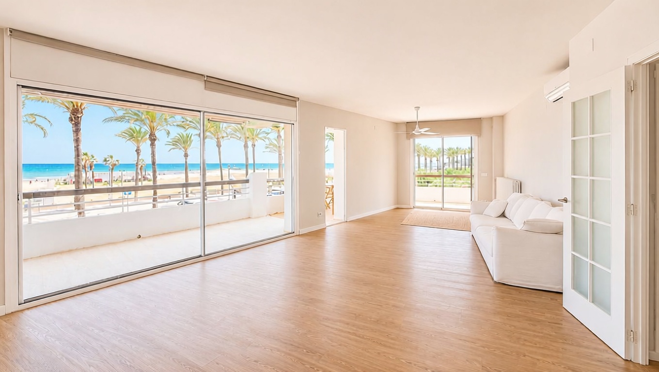 Apartamento em primeira linha de praia em Vilanova i la Geltrú — Sala