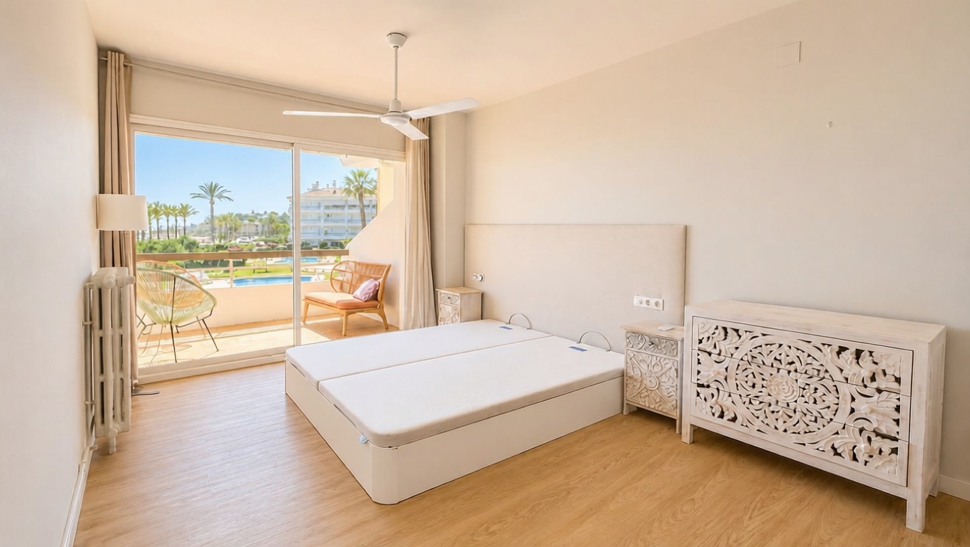 Apartamento em primeira linha de praia em Vilanova i la Geltrú — Quarto