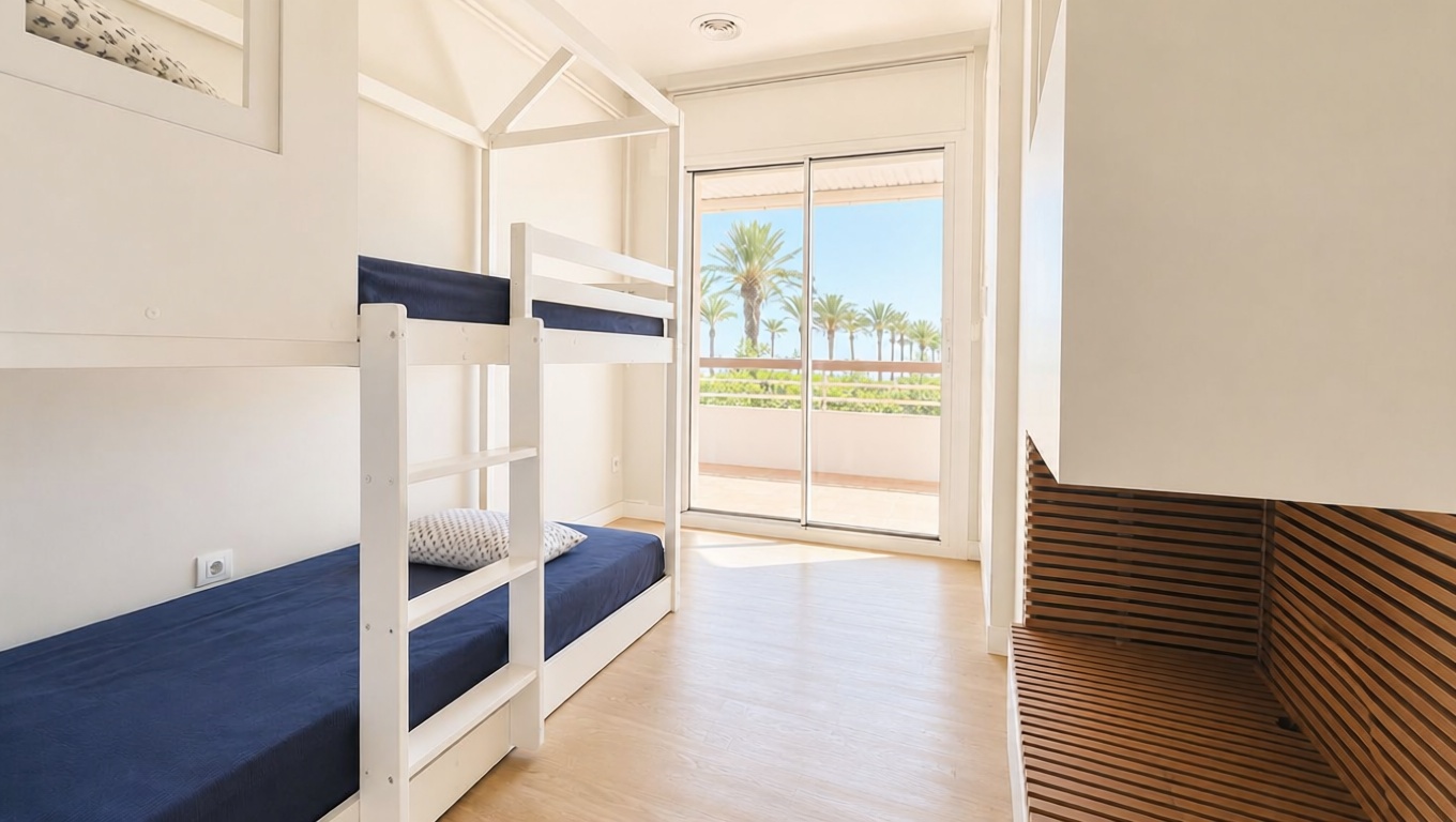 Apartamento em primeira linha de praia em Vilanova i la Geltrú — Quarto