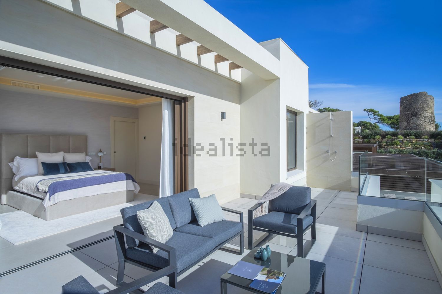 Шале с прямой выход на пляж в Estepona — Спальня