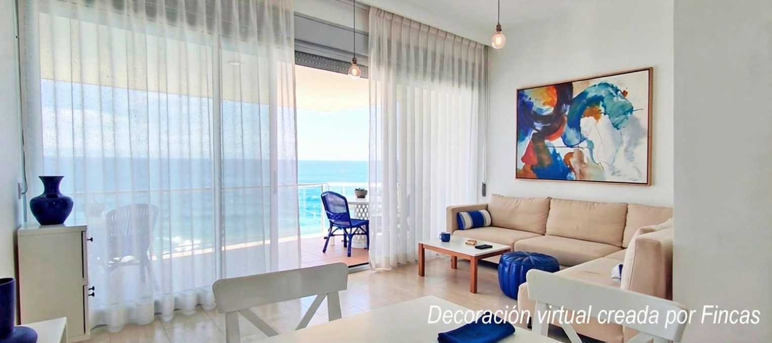 Wohnung in erste Strandlinie in Cubelles — Wohnzimmer