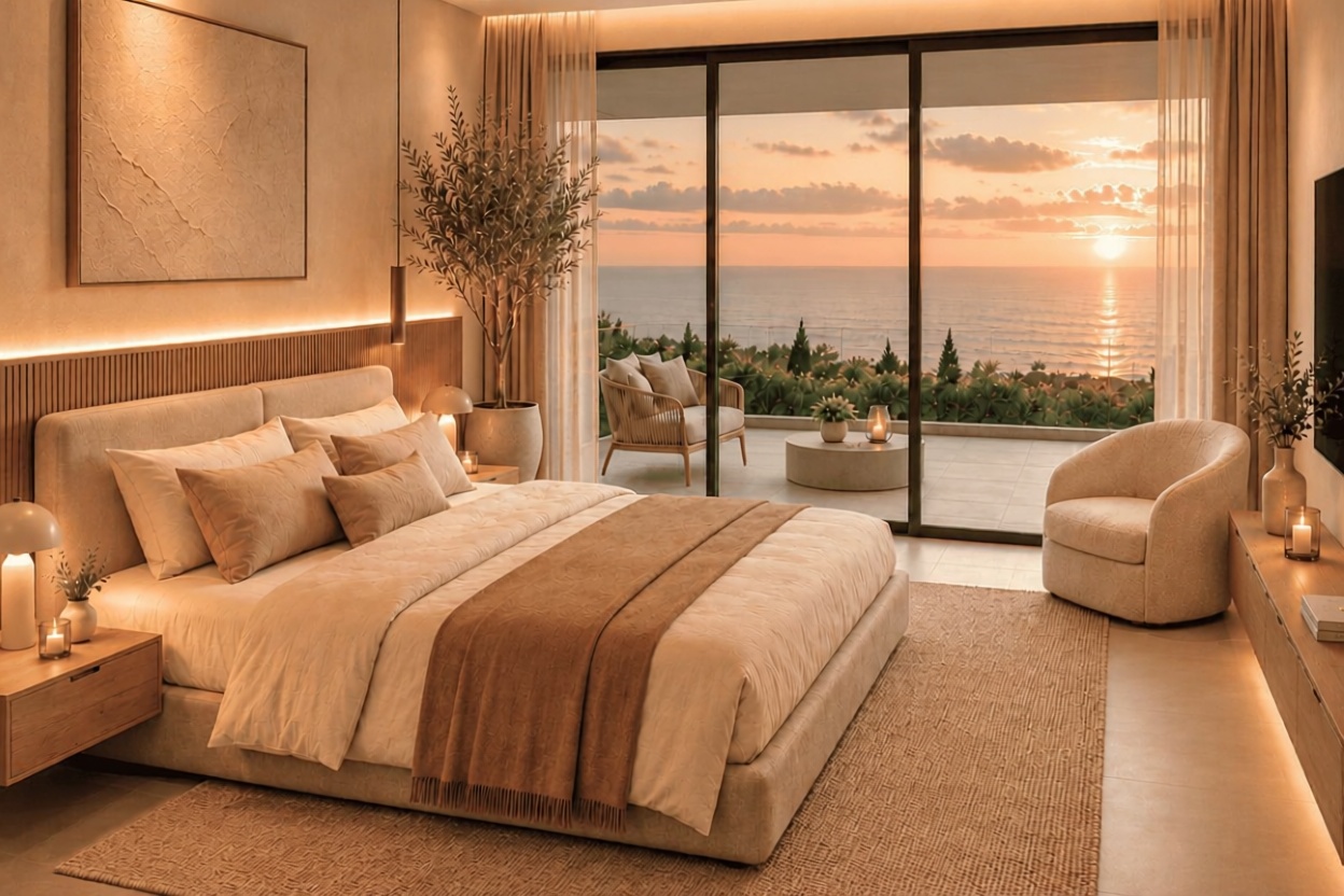 Chalet com acesso direto à praia em Torredembarra — Quarto