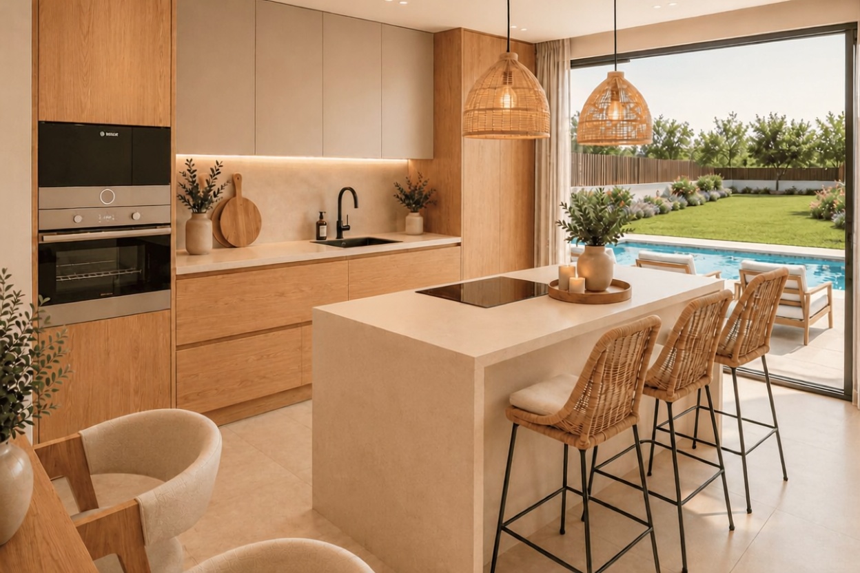 Chalet com acesso direto à praia em Torredembarra — Cozinha