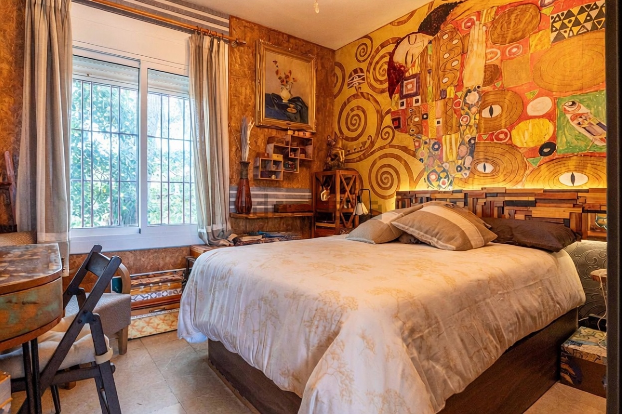 Chalet con acceso directo a playa en Tarragona — Dormitorio