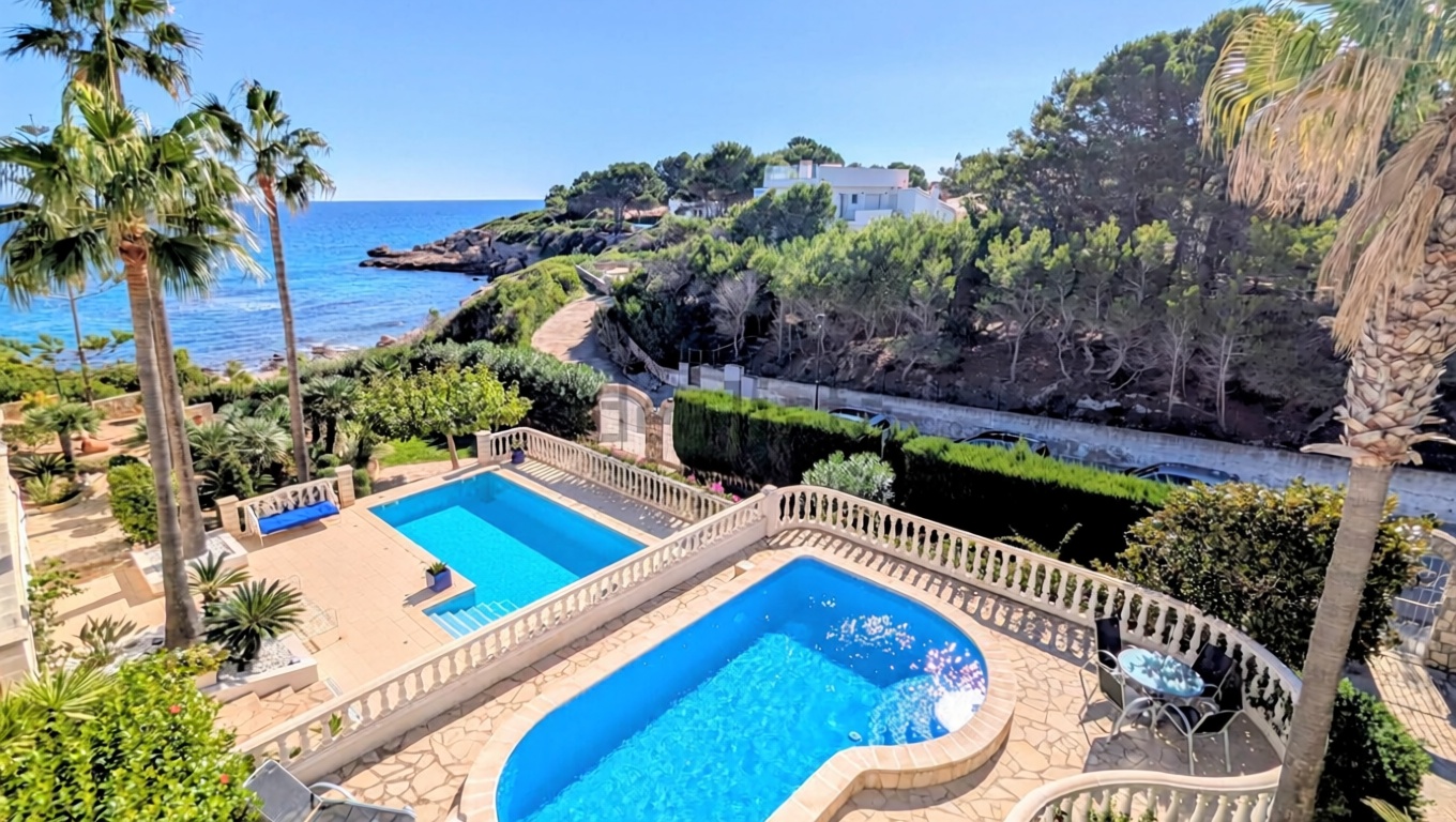 Chalet à vendre avec accès direct à la plage à L'Ametlla de Mar — Vue mer