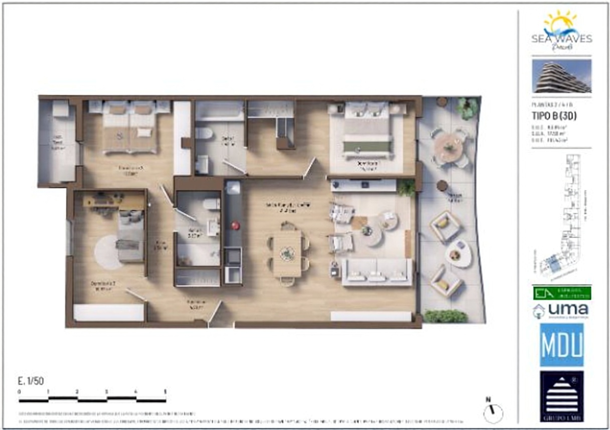Ático en venta en Marques de Benicarló, 37 — Sea terrace