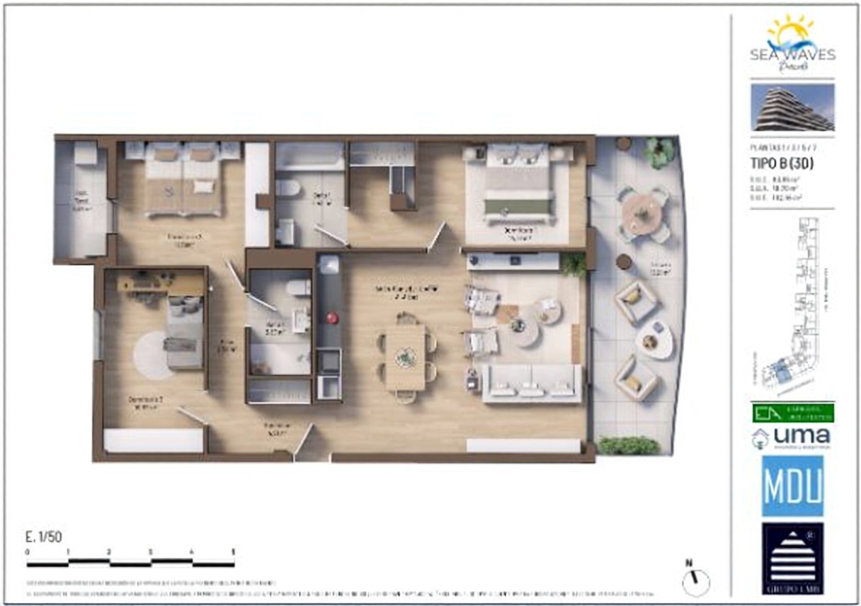 Ático en venta en Marques de Benicarló, 37 — Sea terrace