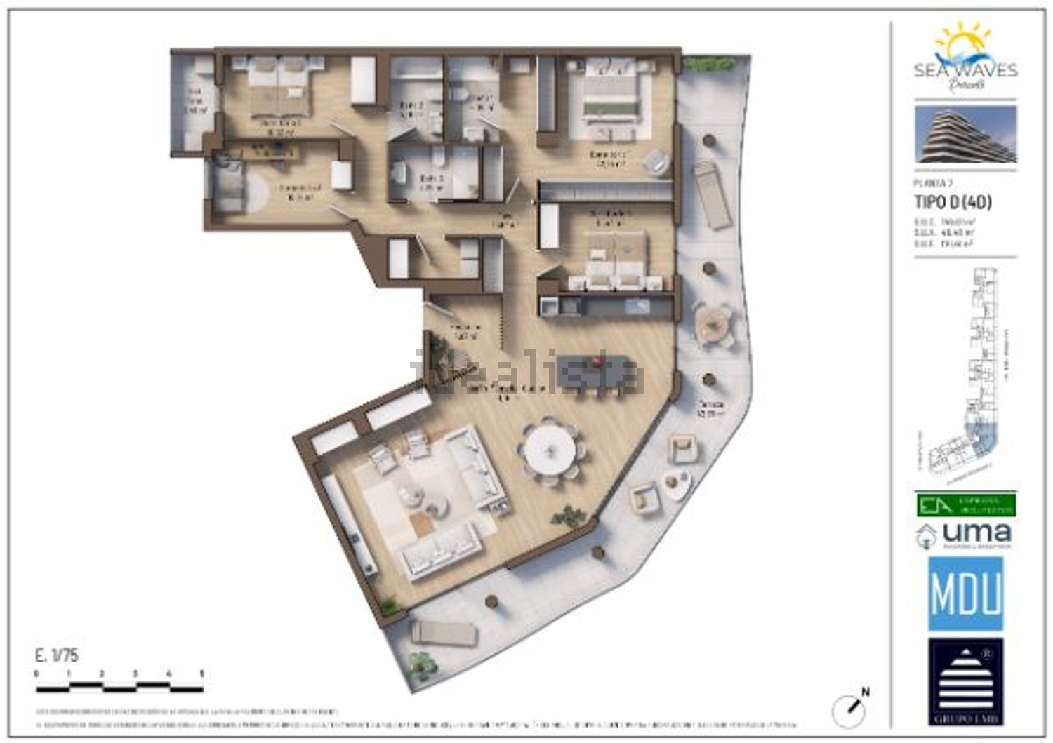 Piso en venta en Marques de Benicarló, 37 — Meerterrasse