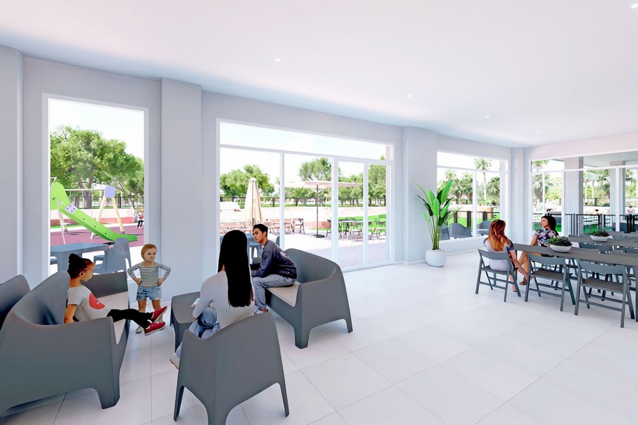 Piso en primera línea de playa en Cabanes — Comedor