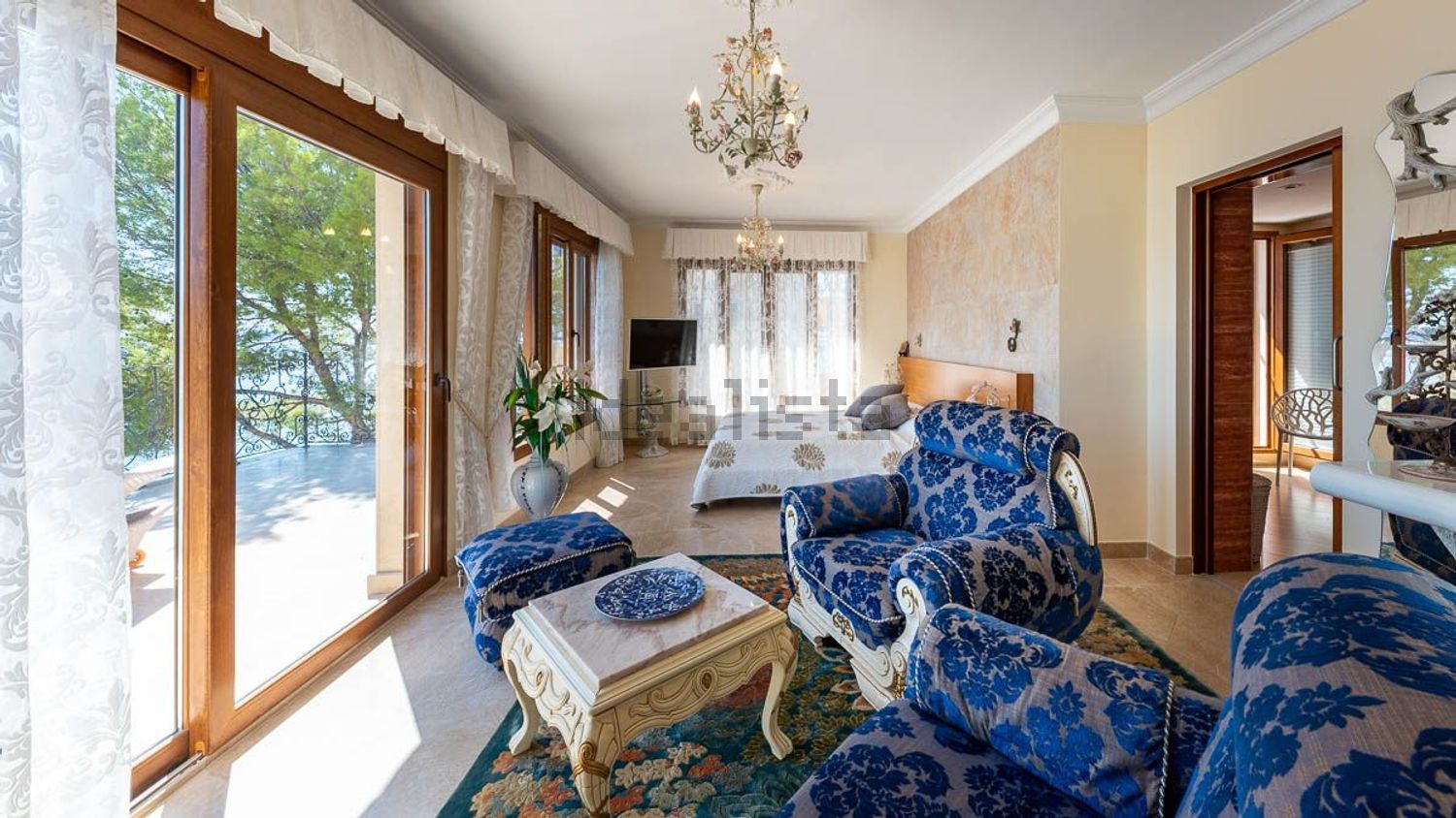 Chalet con acceso directo a playa en Calvià — Dormitorio