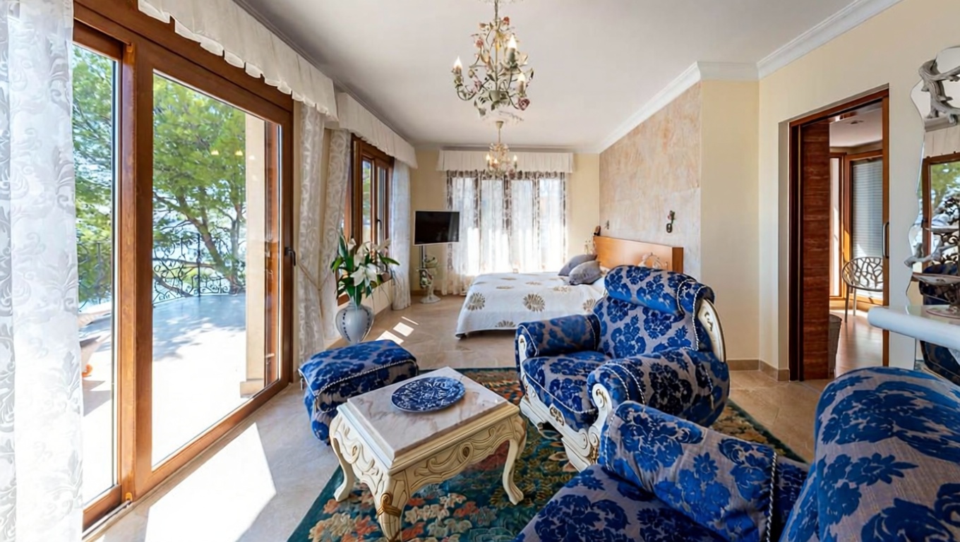 Chalet con acceso directo a playa en Calvià — Dormitorio