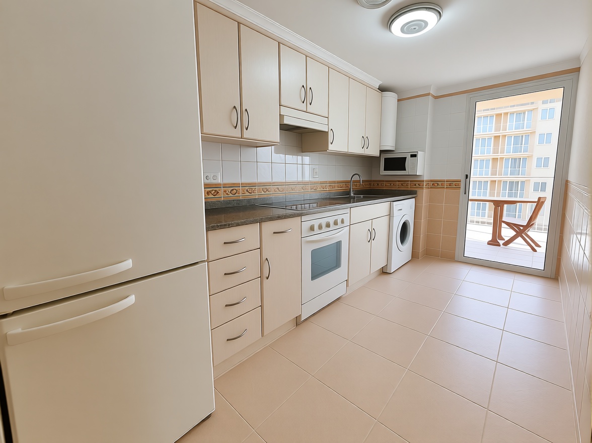 Appartement en attique en première ligne de mer à Benicasim/Benicàssim — Cuisine