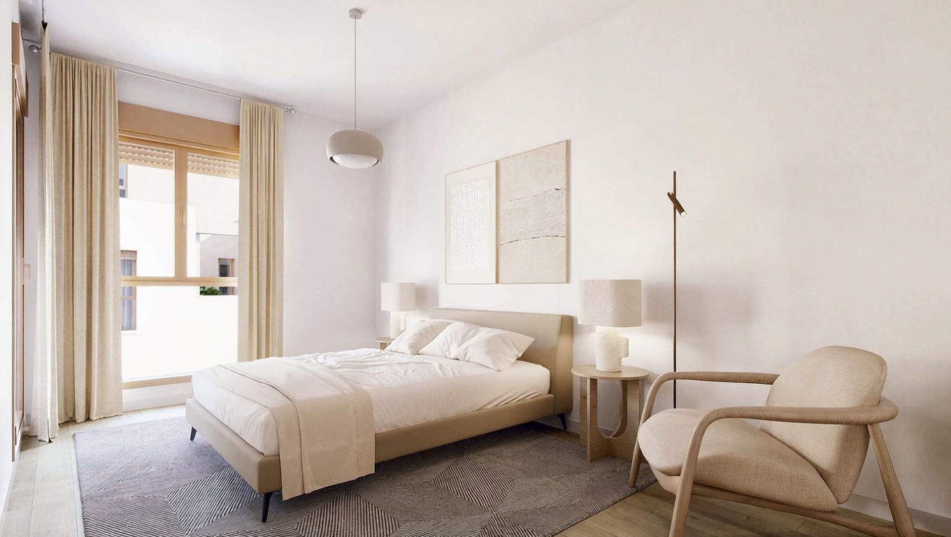 Chalet with direct beach access in Puig — Bedroom