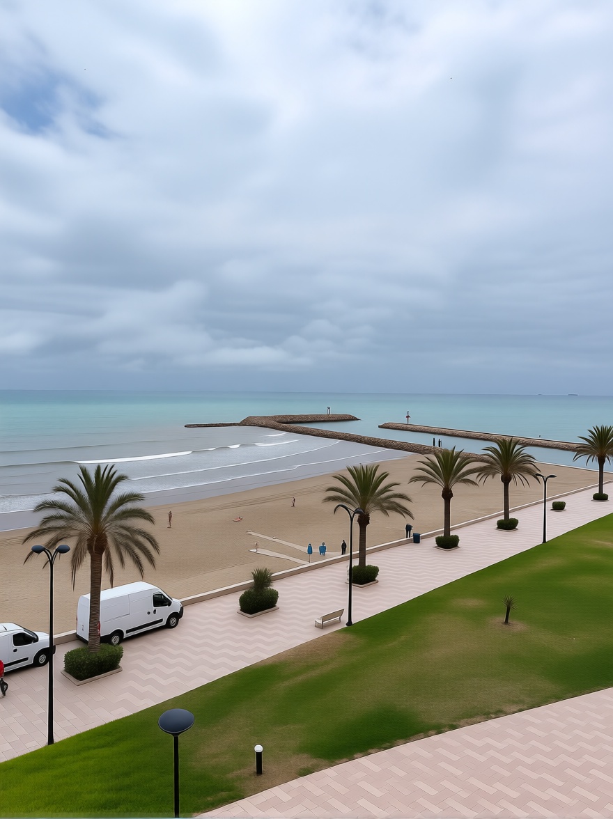Piso en primera línea de playa en Alboraya — Vista mar