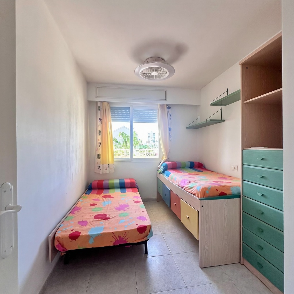 Wohnung in erste Strandlinie in El Perellonet — Schlafzimmer