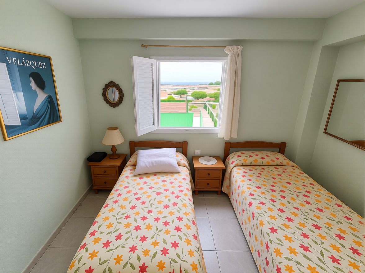 Piso en primera línea de playa en El Perellonet — Dormitorio