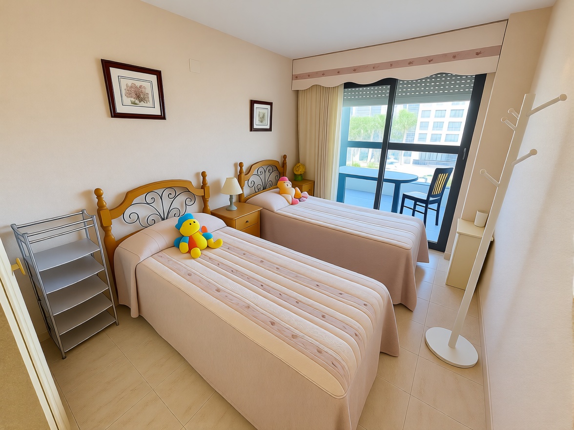 Piso en primera línea de playa en Sant Antoni de Portmany — Dormitorio