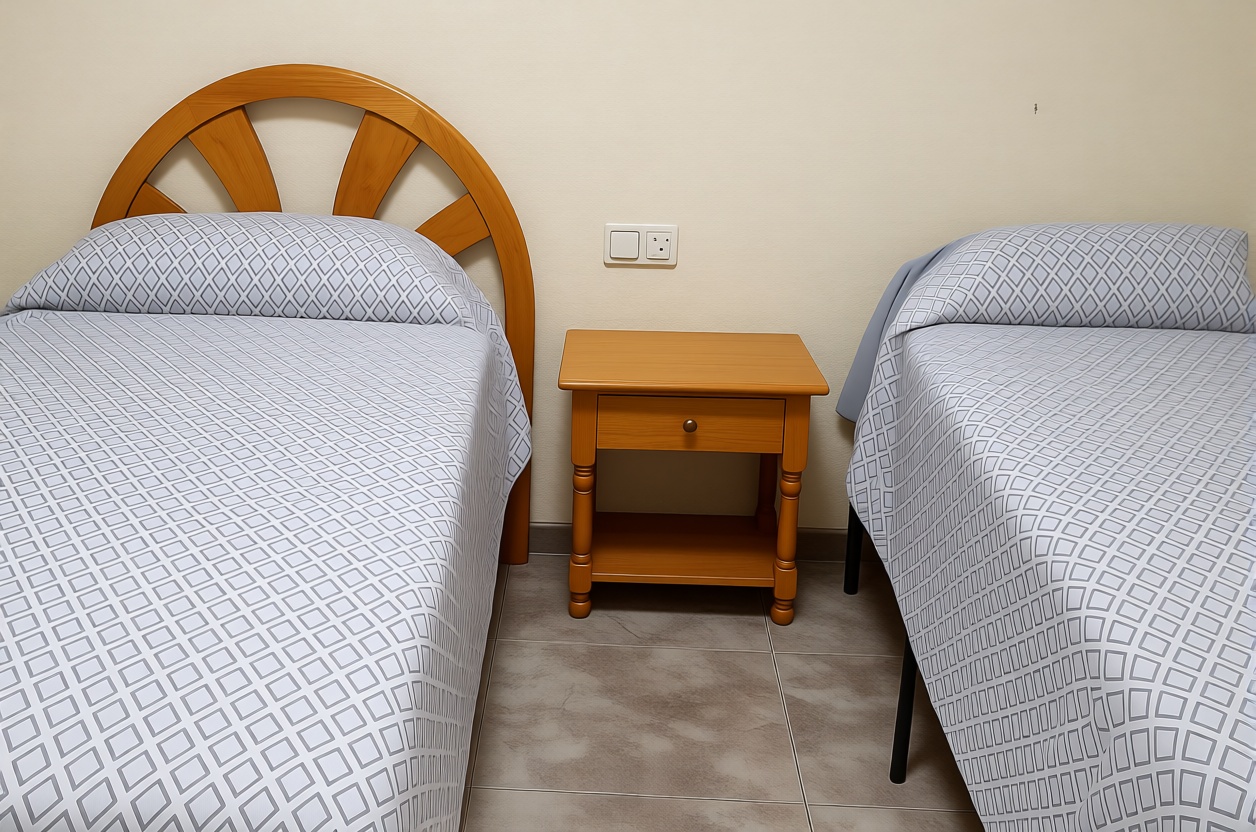Piso en primera línea de playa en Sant Antoni de Portmany — Dormitorio