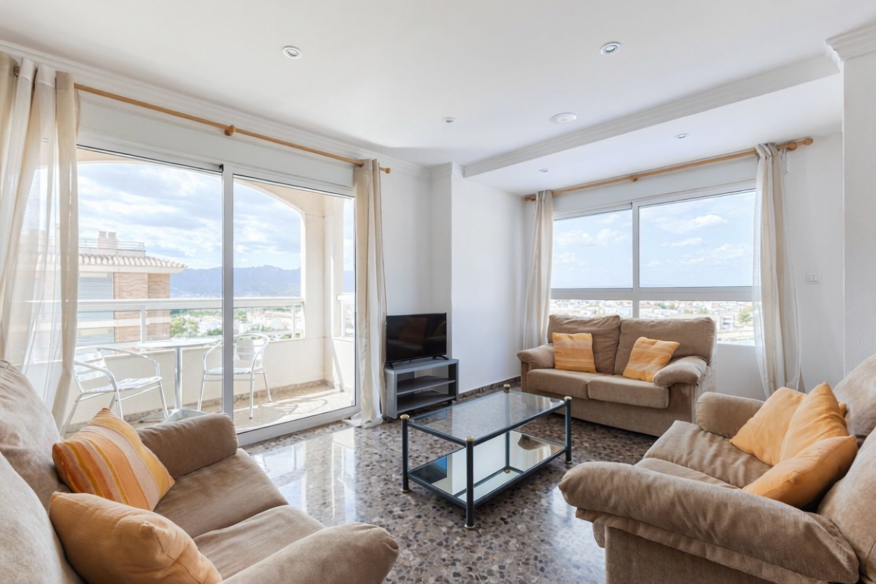 Wohnung in erste Strandlinie in Cullera — Wohnzimmer