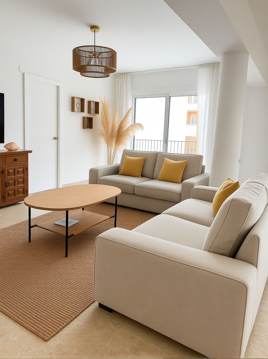 Apartamento em primeira linha de praia em Gandia — Sala