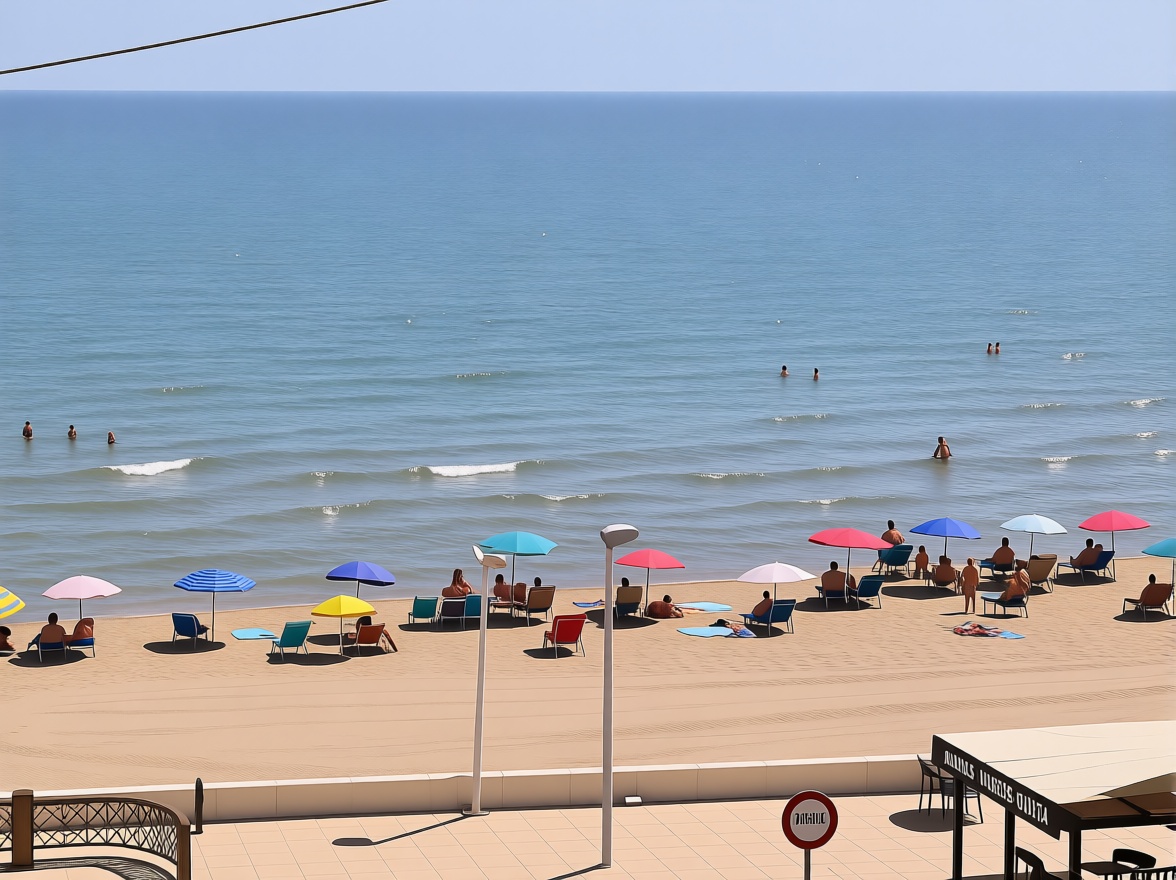 Piso en primera línea de playa en València — Vista mar