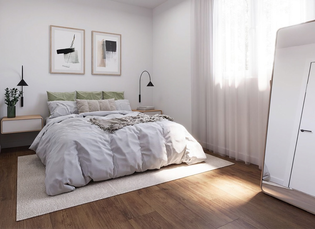 Appartement en attique en première ligne de mer à Nules — Chambre