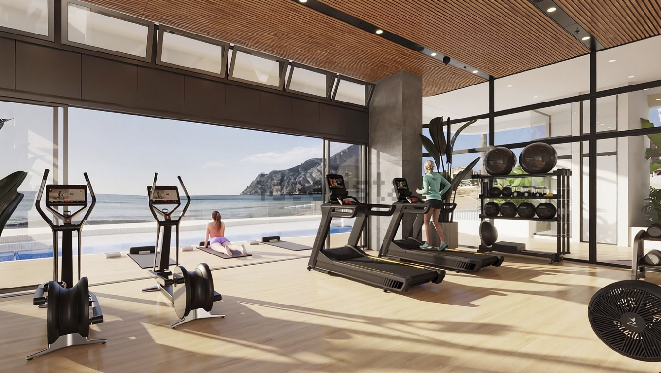 Apartamento à venda pé na areia em Calpe — Vista mar