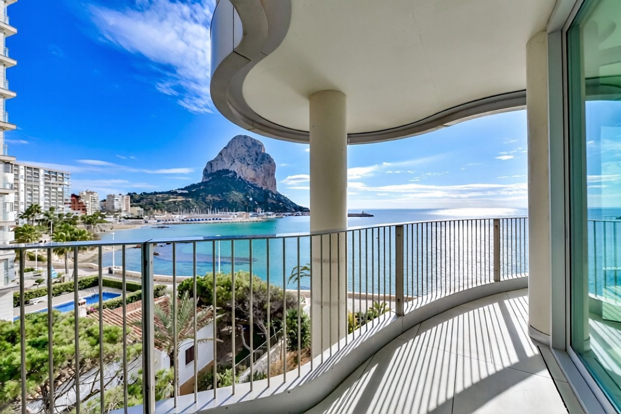 Apartamento à venda pé na areia em Calpe — Terraço mar